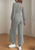 Boho V-neck Tie Wide-leg Jumpsuit